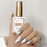 Cre8tion Silver Cat Eye Soak Off Gel 0.5oz