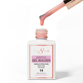 Cre8tion Gel Collection - Overlay/ Brush on Builder 0.5oz 14 Peach Popstar Glow
