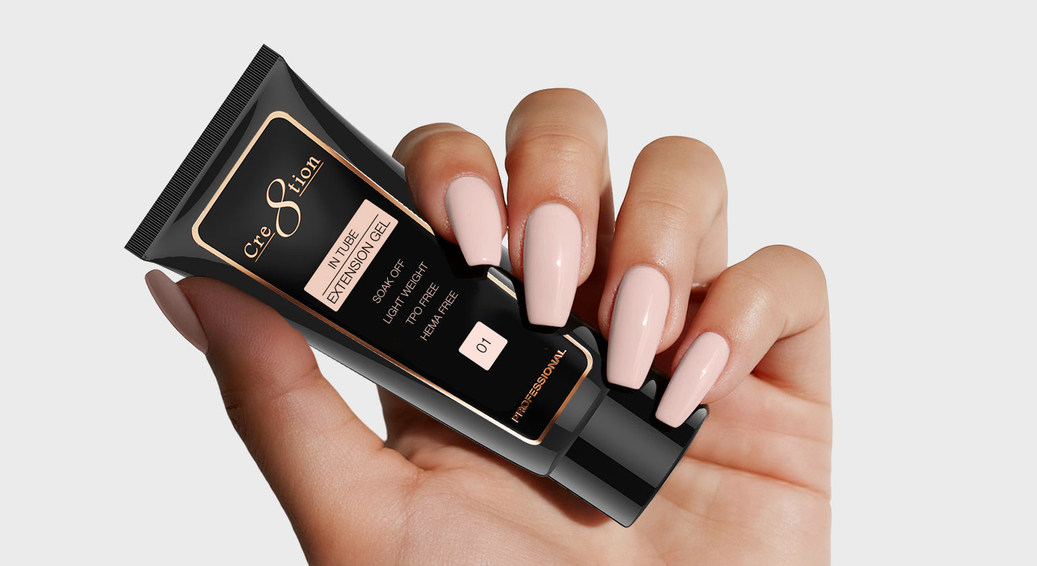 Cre8tion Poly Gel-Extension Gel In Tube 2oz - 01