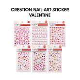 Cre8tion Nail Art Sticker Valentine (12 Styles)