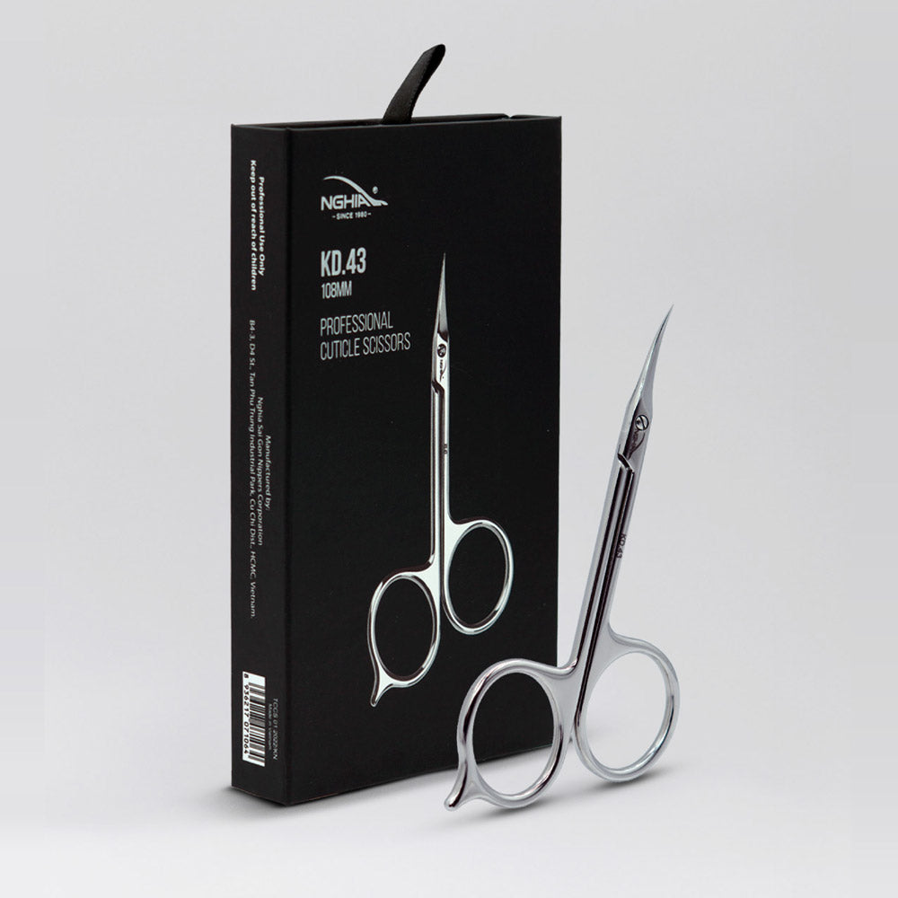 NGHIA EXPORT Cuticle Scissors - KD-43 (Stainless Steel)