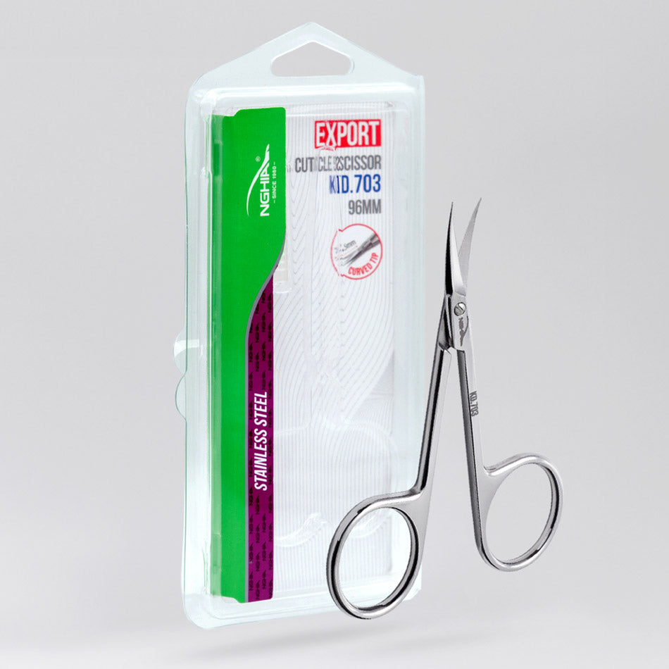 NGHIA EXPORT Cuticle Scissors - KD-703 (Stainless Steel)