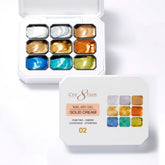 Cre8tion Nail Art Gel - Solid Cream - 02 Metallic