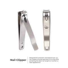 Curve Blade Large Nail Clipper - B-902 (Stainless Steel)