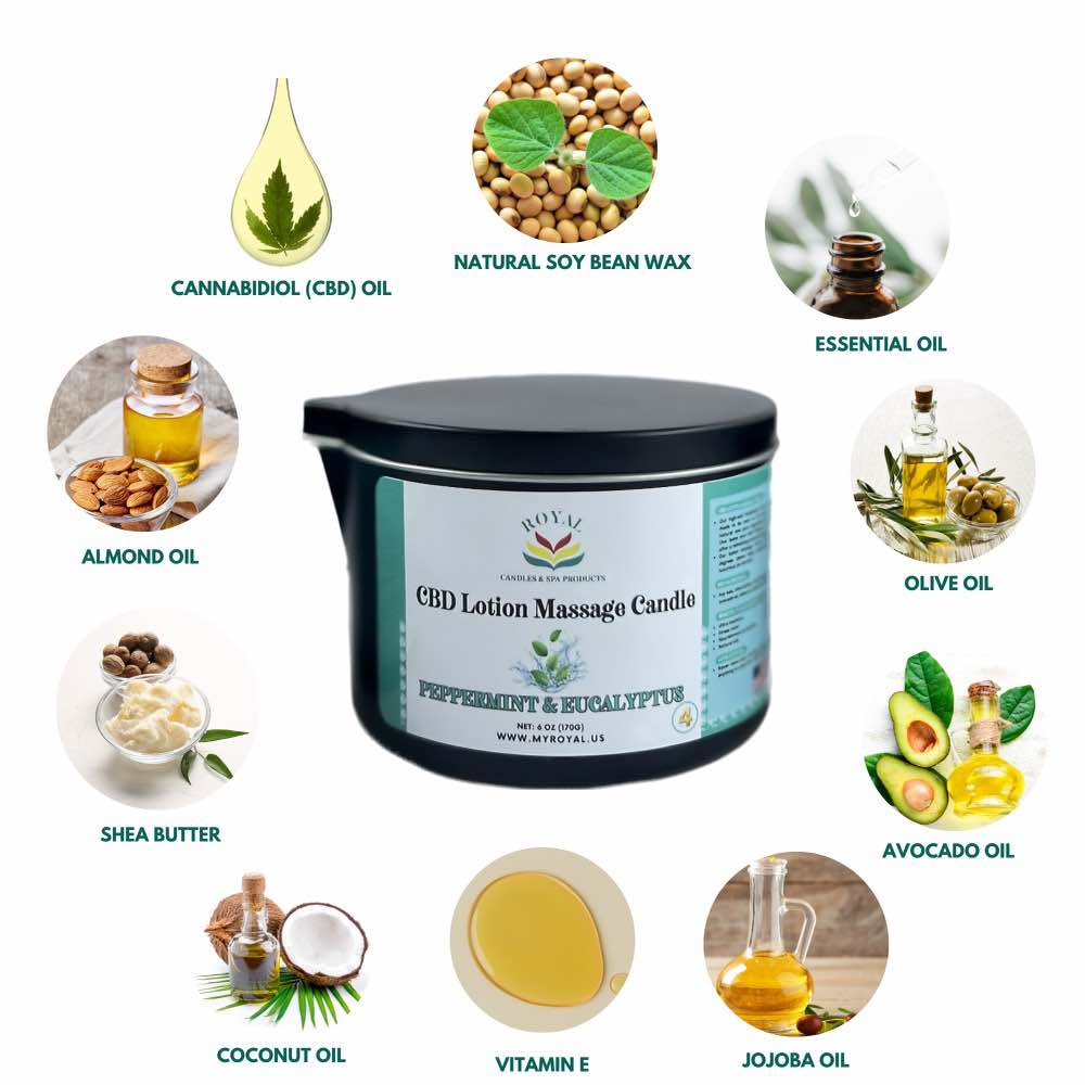 Royal Collagen Massage Oil Candle