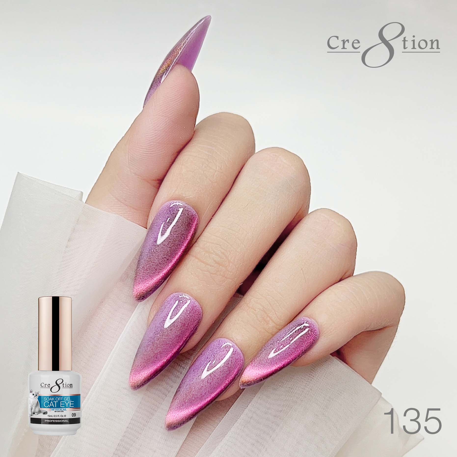 Cre8tion Cat Eye Gel 0.5oz - Mystical Collection - 135