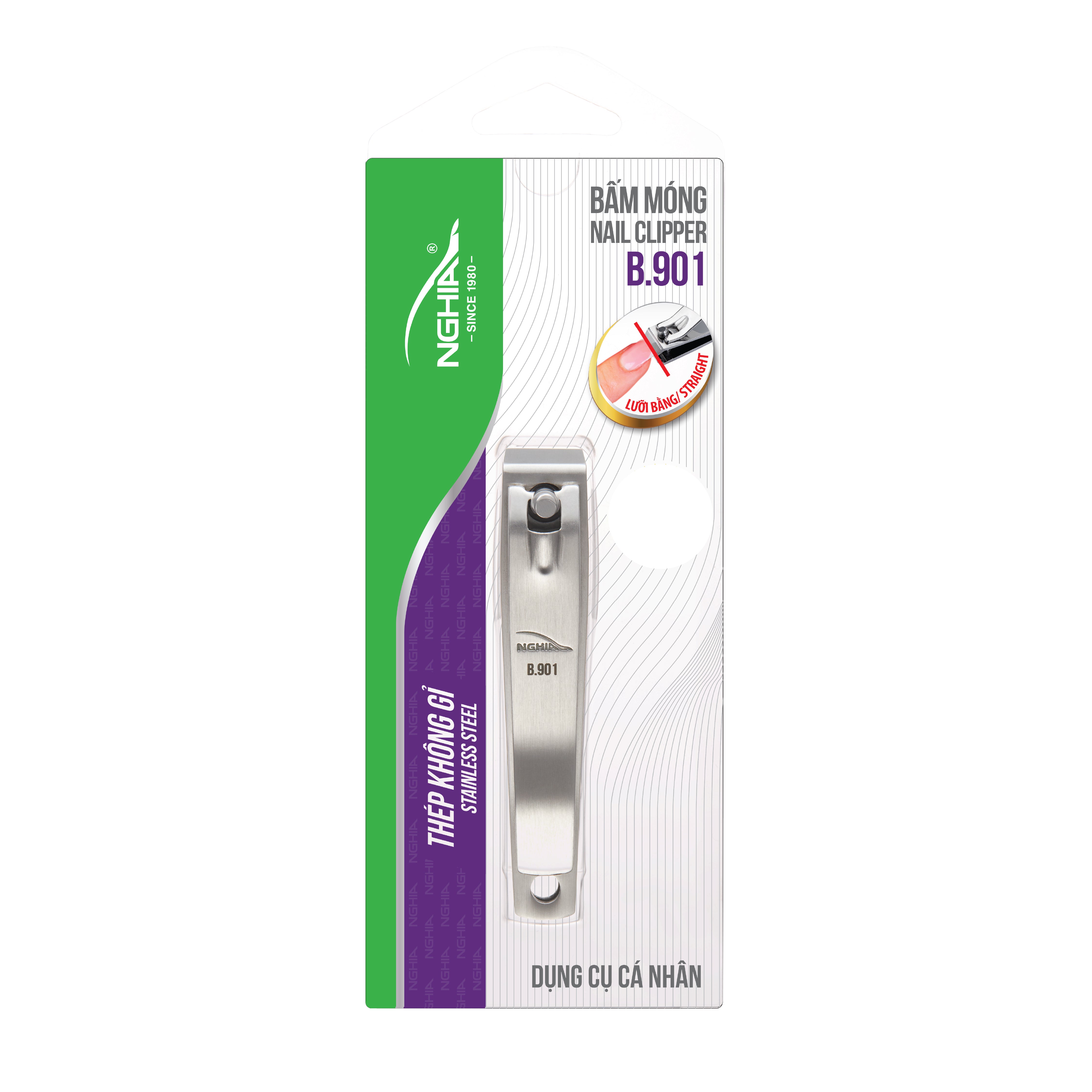 NGHIA Colorful Slanted Tips Tweezers - N-425 (Stainless Steel)
