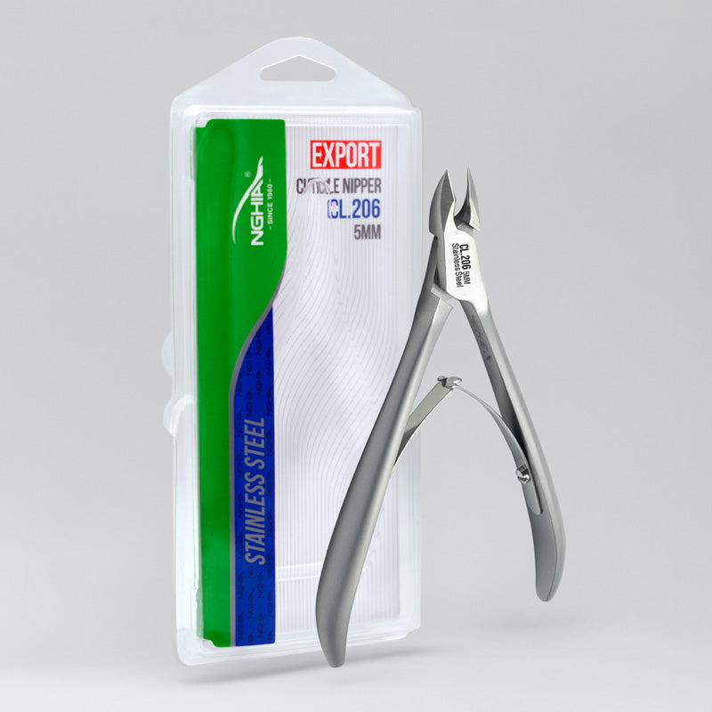 NGHIA EXPORT Professional Cuticle Nipper - CL-206 (Stainless Steel)