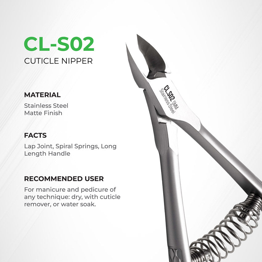 NGHIA EXPORT Professional Cuticle Nipper - CL-S02 (Stainless Steel)
