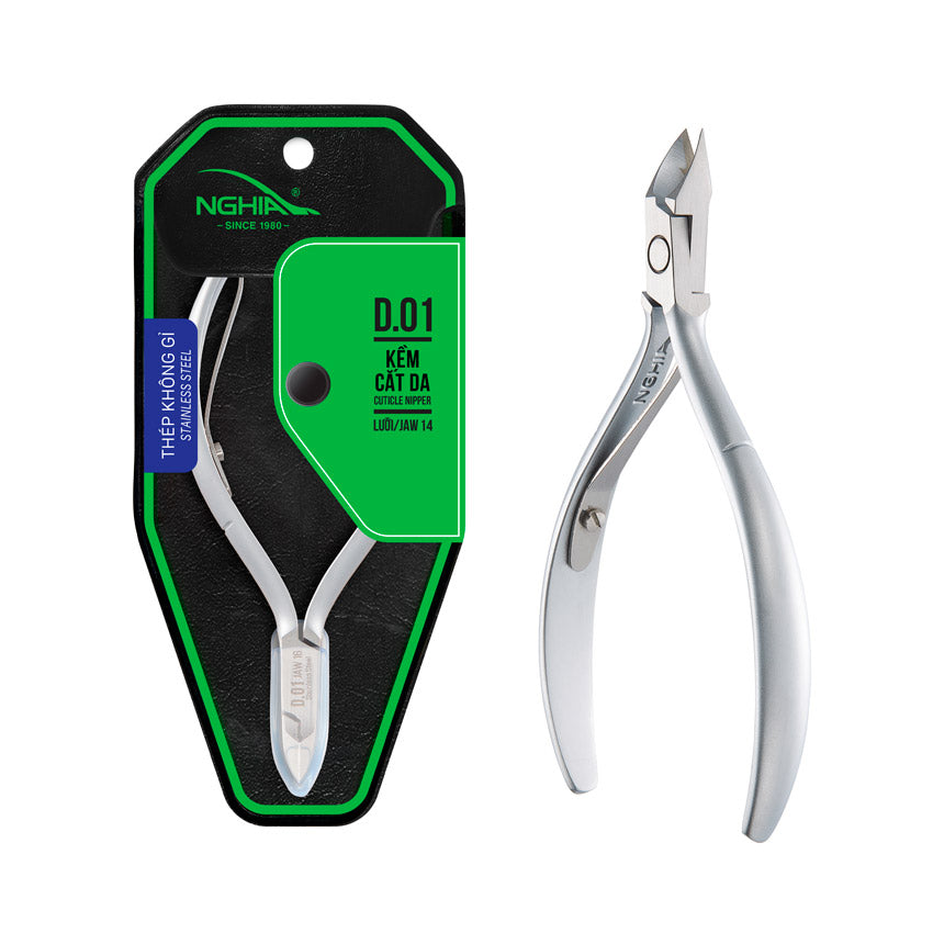 NGHIA Colorful Slanted Tips Tweezers - N-425 (Stainless Steel)