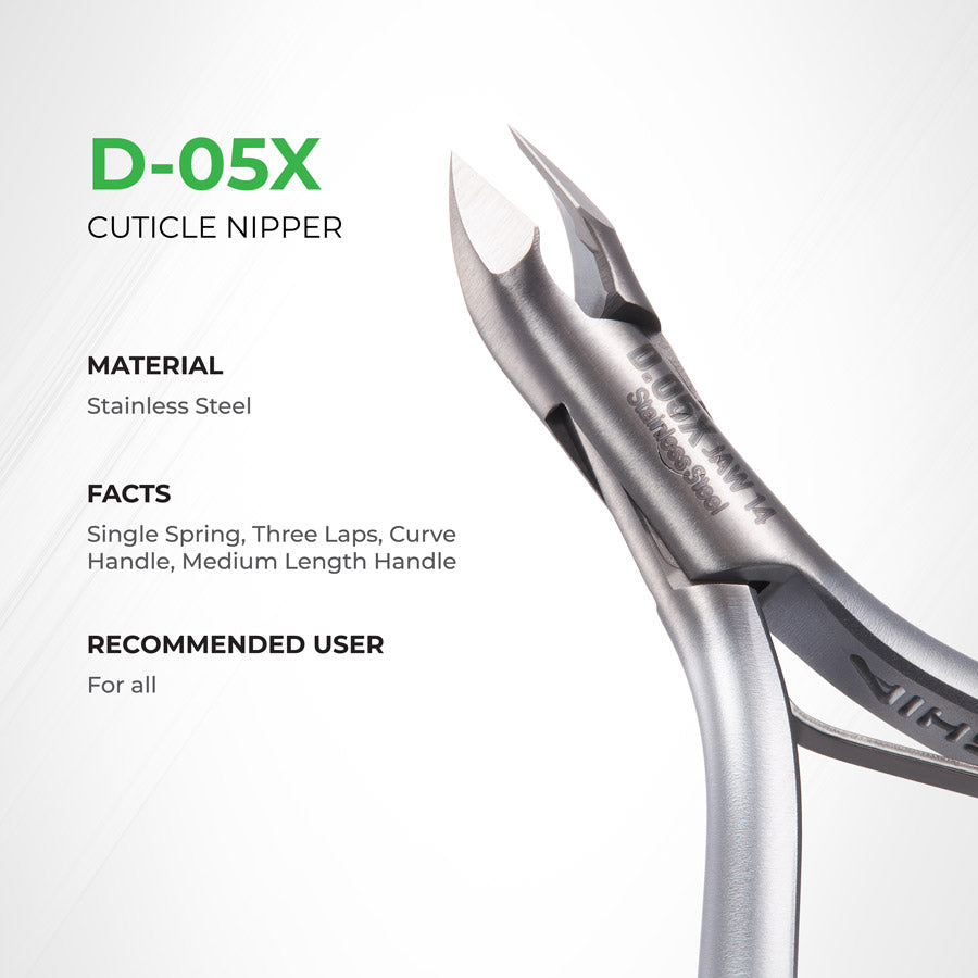 NGHIA Premium Cuticle Nipper - D-05X (Stainless Steel)