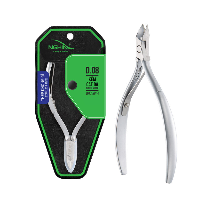 NGHIA Cuticle Nipper - D-08 (Stainless Steel)