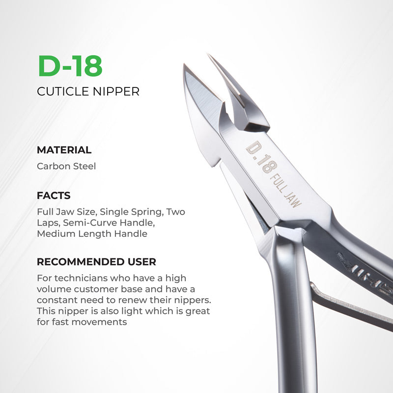 NGHIA Cuticle Nipper - D-18 (Hard Steel)