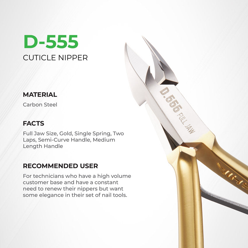 NGHIA Cuticle Nipper - D-555 (Hard Steel)