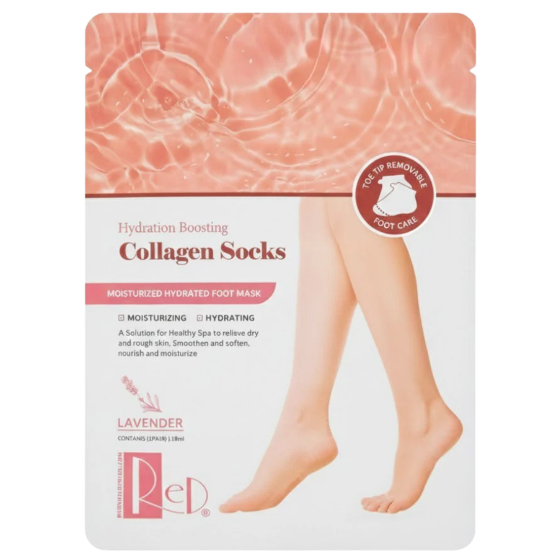 Red Hydration Boosting Collagen Socks