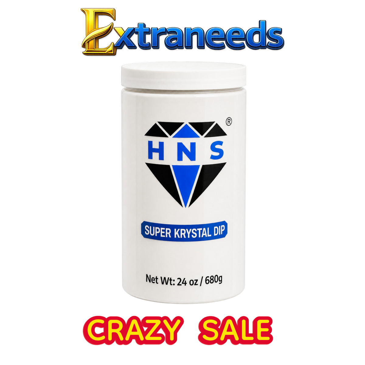 HNS SUPER KRYSTAL DIP NAIL POWDER 24 OZ
