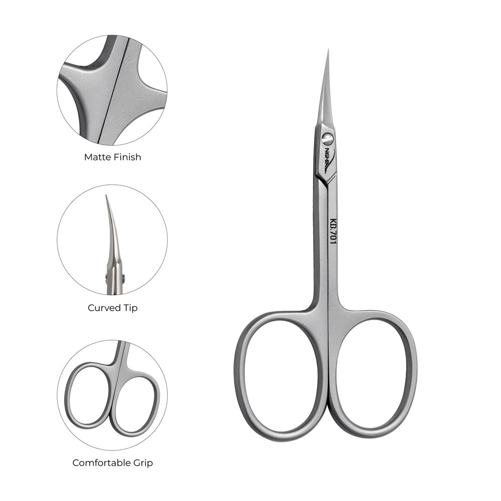 NGHIA EXPORT Cuticle Scissors - KD-701 (Stainless Steel)