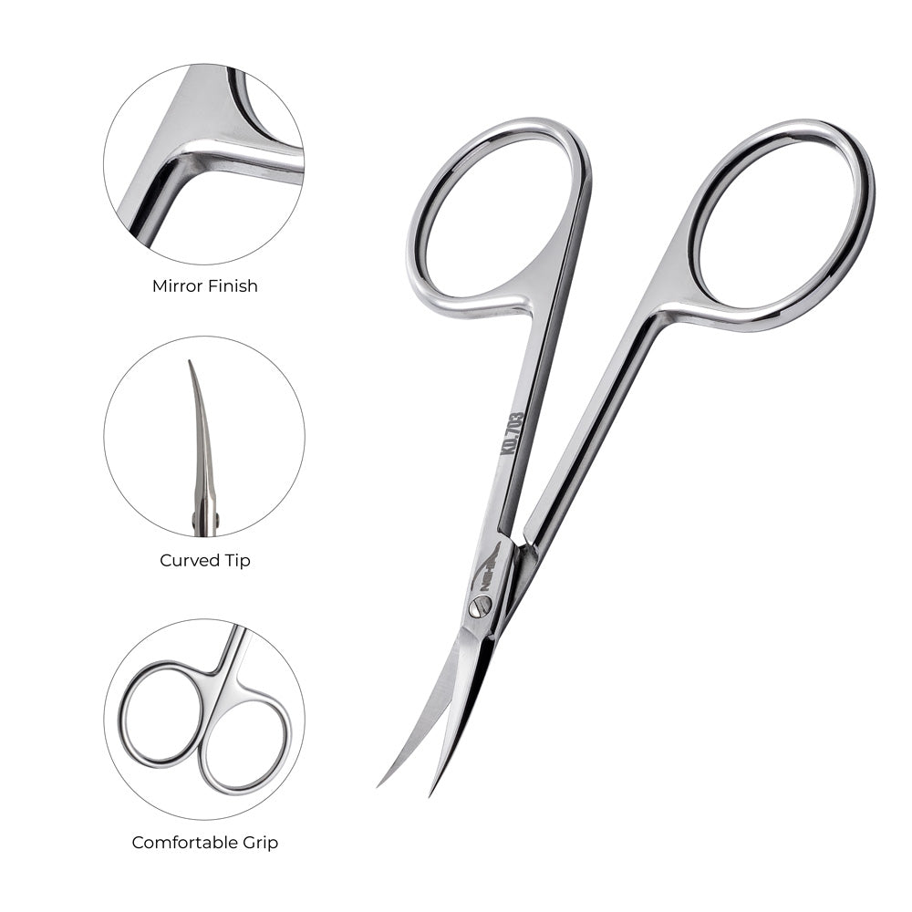NGHIA EXPORT Cuticle Scissors - KD-703 (Stainless Steel)