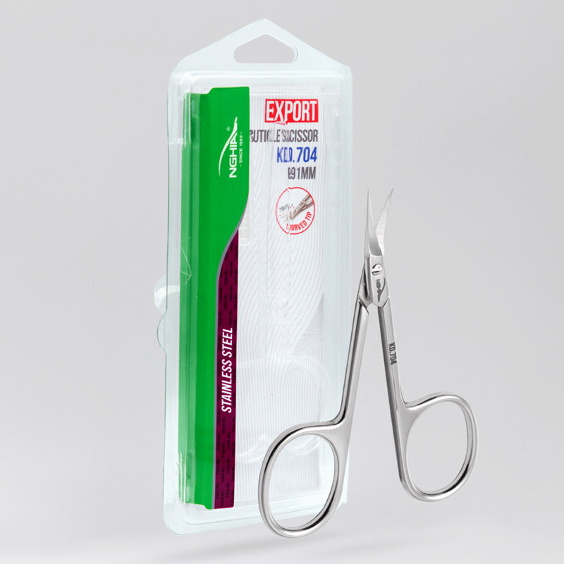 NGHIA EXPORT Cuticle Scissors - KD-704 (Stainless Steel)
