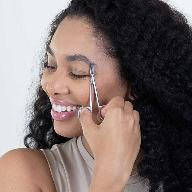 NGHIA Straight Eyebrow Scissors - KM-603 (Stainless Steel)