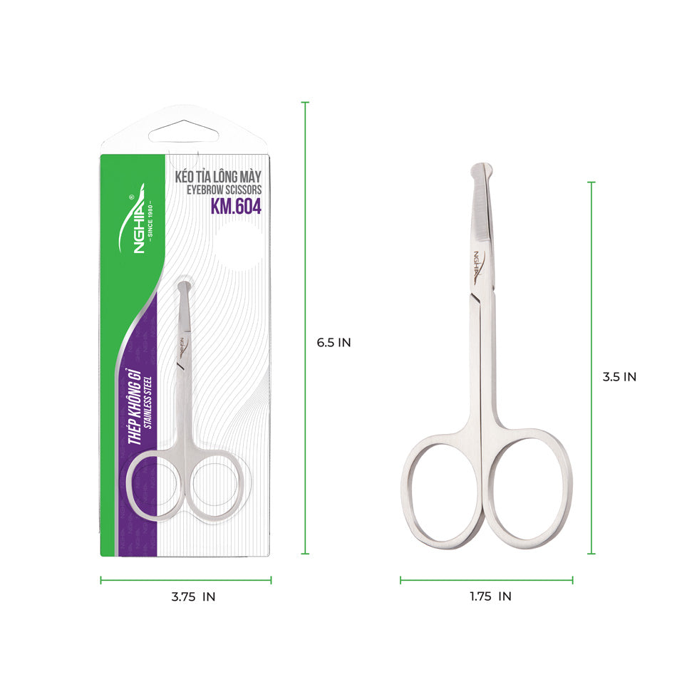NGHIA Nose Scissors - KM-604 (Stainless Steel)