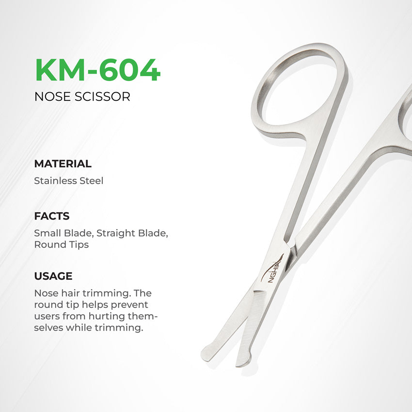 NGHIA Nose Scissors - KM-604 (Stainless Steel)