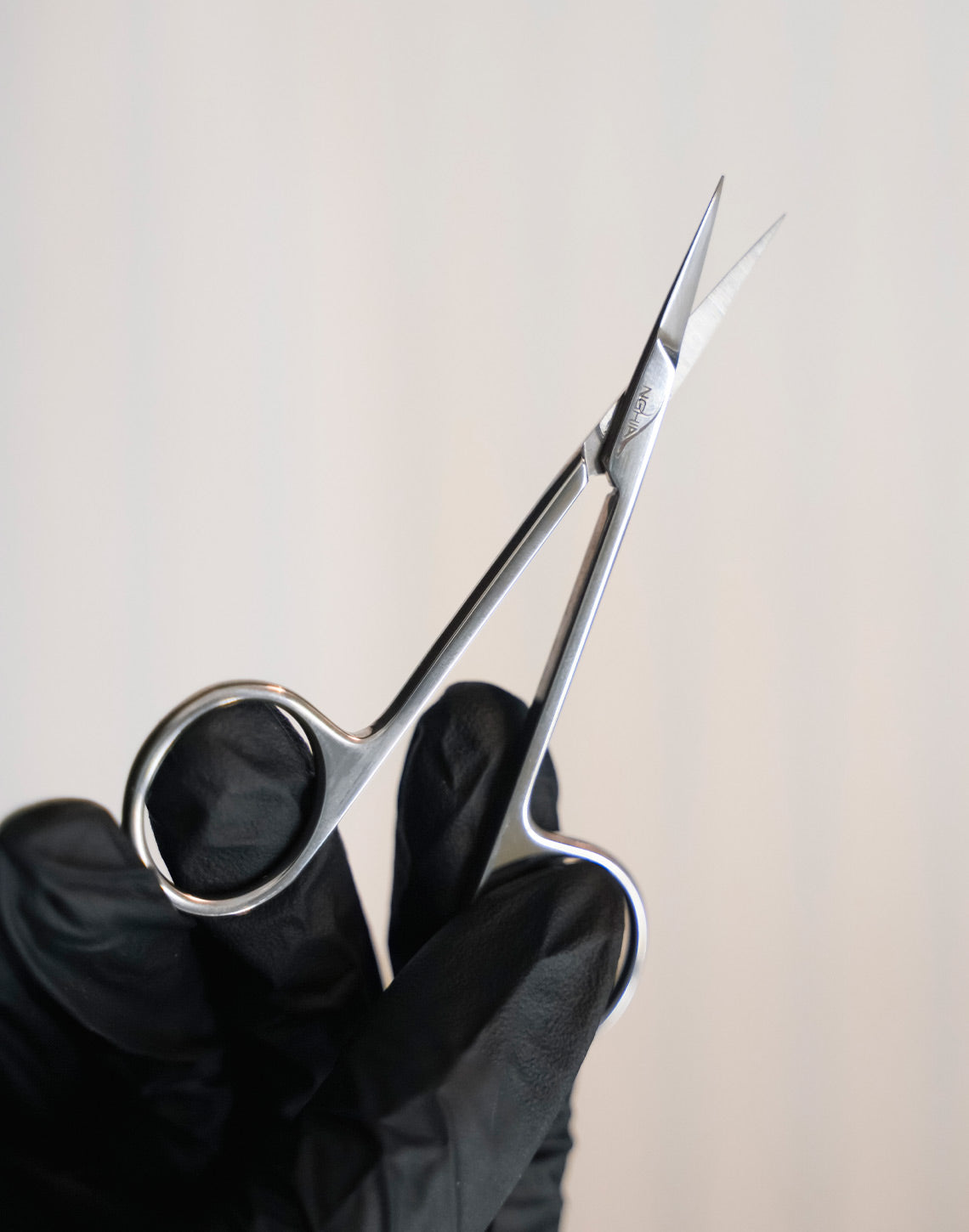 NGHIA Straight Eyebrow Scissors - KM-603 (Stainless Steel)