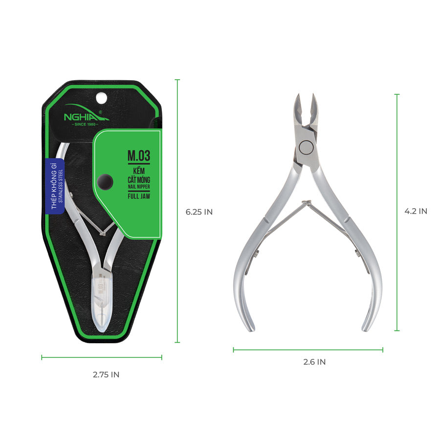 NGHIA Nail/Acrylic Nipper - M-03 (Stainless Steel)