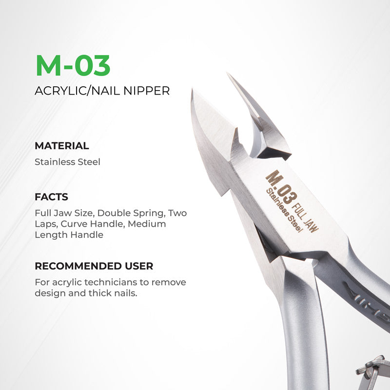 NGHIA Nail/Acrylic Nipper - M-03 (Stainless Steel)