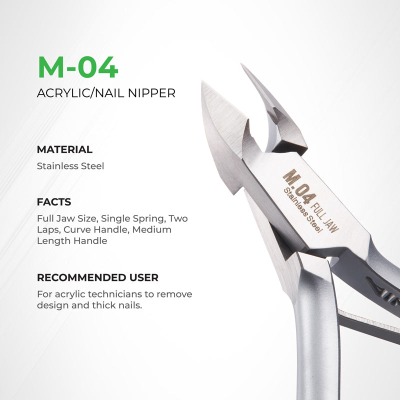 NGHIA Nail/Acrylic Nipper - M-04 (Stainless Steel)