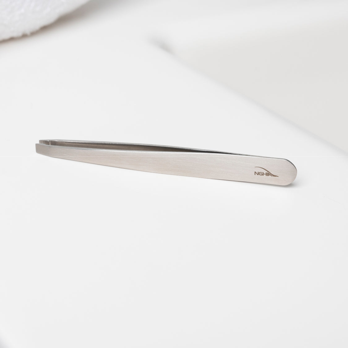 NGHIA Straight Blades Tweezer - N-404 (Stainless Steel)