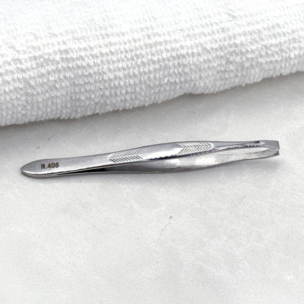 NGHIA Straight Head Tweezer - N-406 (Stainless Steel)