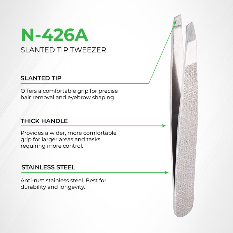 NGHIA Beauty Tweezer N-426 (Stainless Steel)