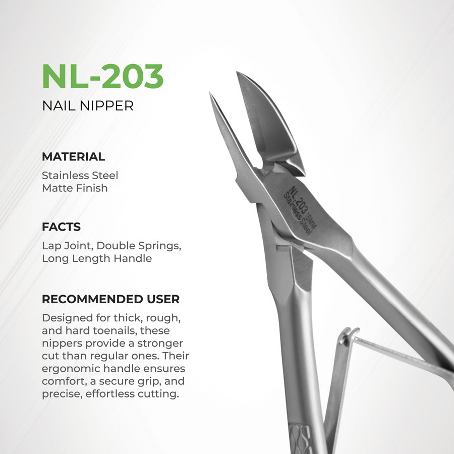 NGHIA EXPORT Profession Nail Nipper - NL-203 (Medical Grade Stainless Steel)