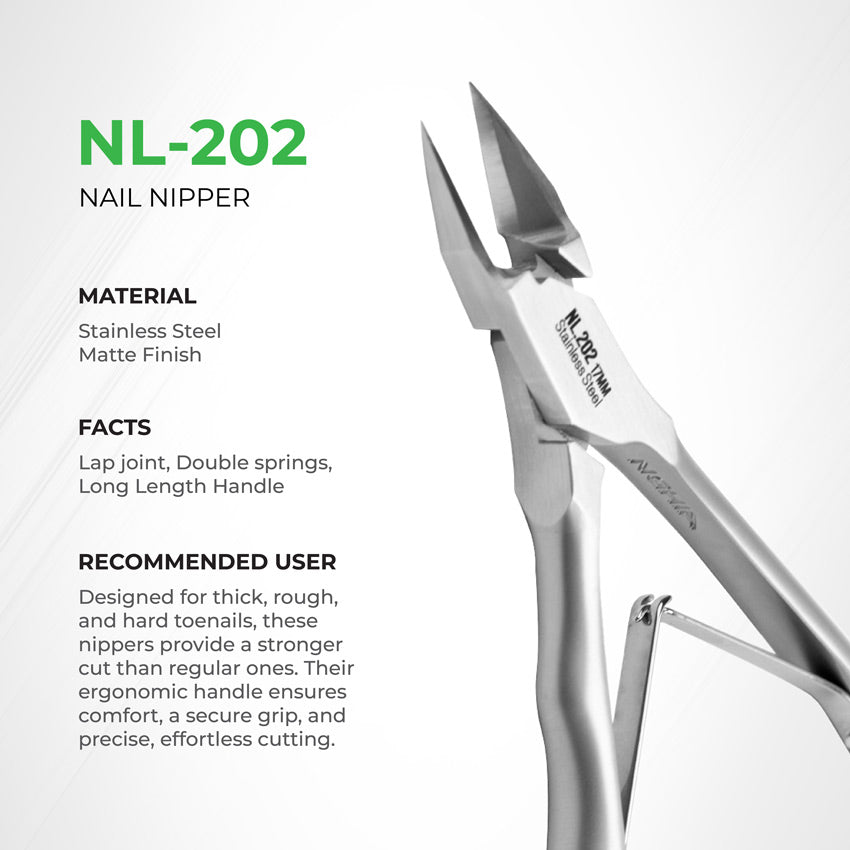 NGHIA EXPORT Profession Nail Nipper - NL-202 (Medical Grade Stainless Steel)