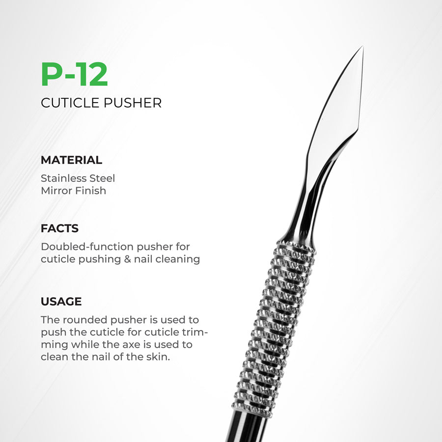 NGHIA EXPORT Cuticle Pusher - P-12 (Stainless Steel)
