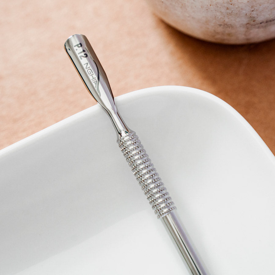 NGHIA EXPORT Cuticle Pusher - P-12 (Stainless Steel)