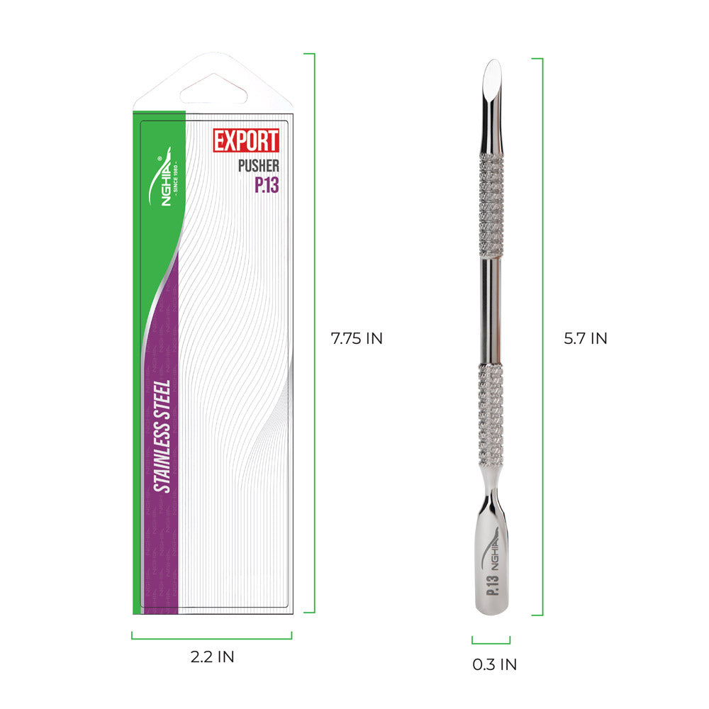 NGHIA EXPORT Cuticle Pusher - P-13 (Stainless Steel)