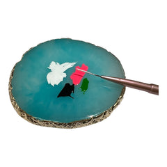 OULIGAY RESIN ART PALETTE MAKEUP MIXING TOOL GEL DESIGN NAIL ART