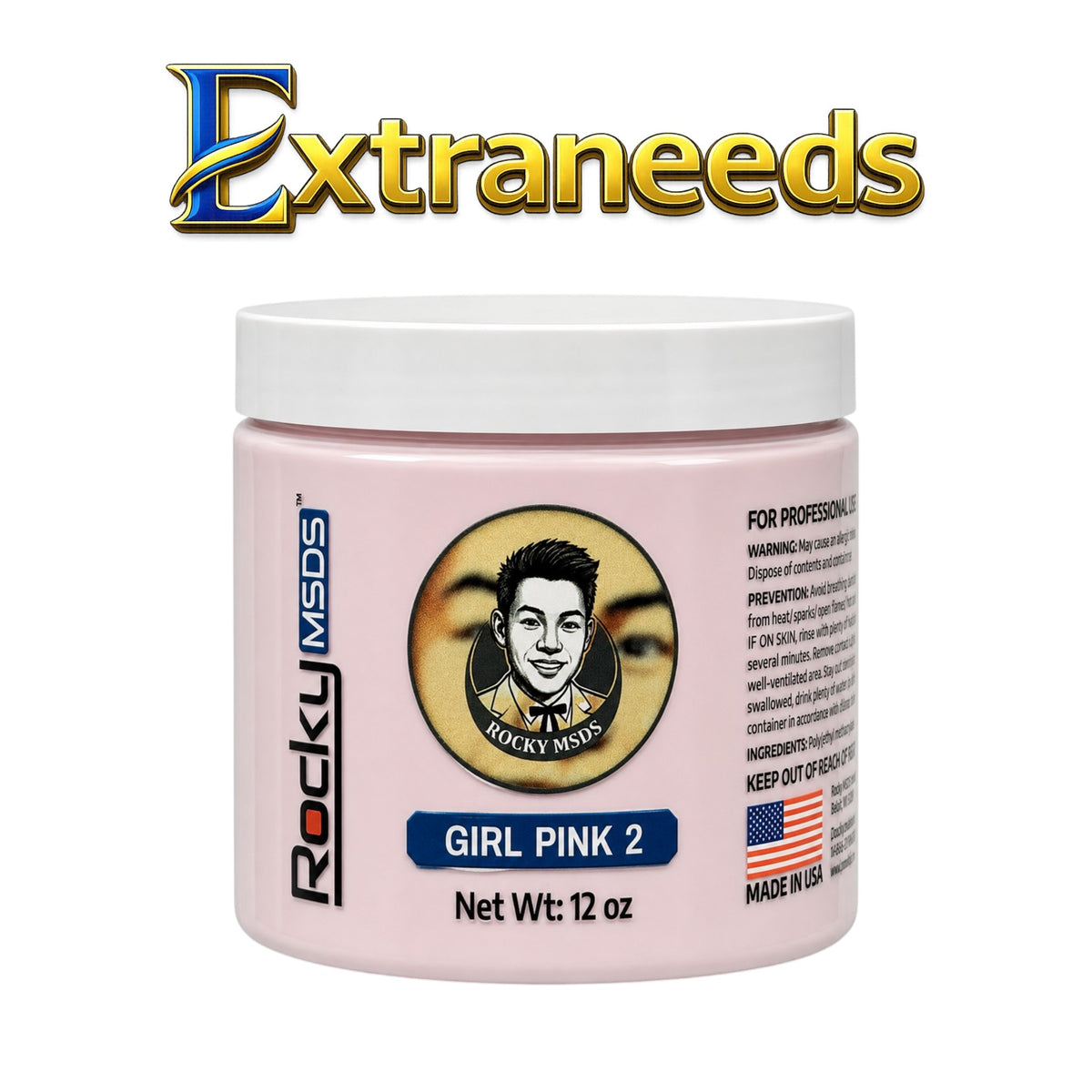 Rocky MSDS Girl Pink 2 Nail Powder 12 oz