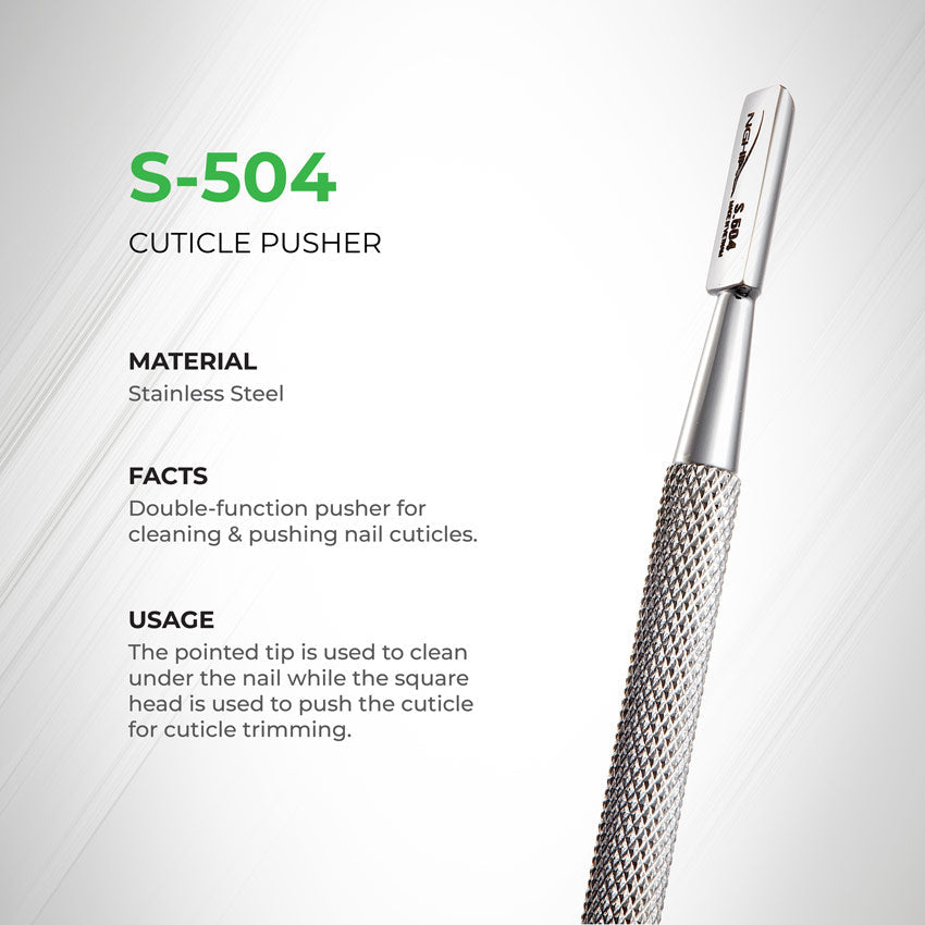 NGHIA Cuticle Pusher - S-504 (Stainless Steel)