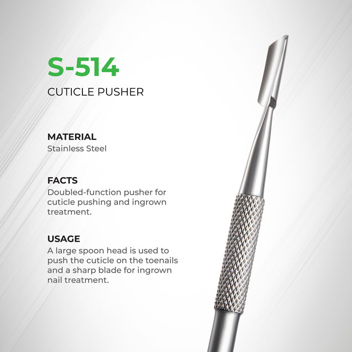 NGHIA Cuticle Pusher - S-514 (Stainless Steel)