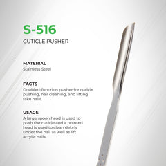 NGHIA Cuticle Pusher - S-516 (Stainless Steel)