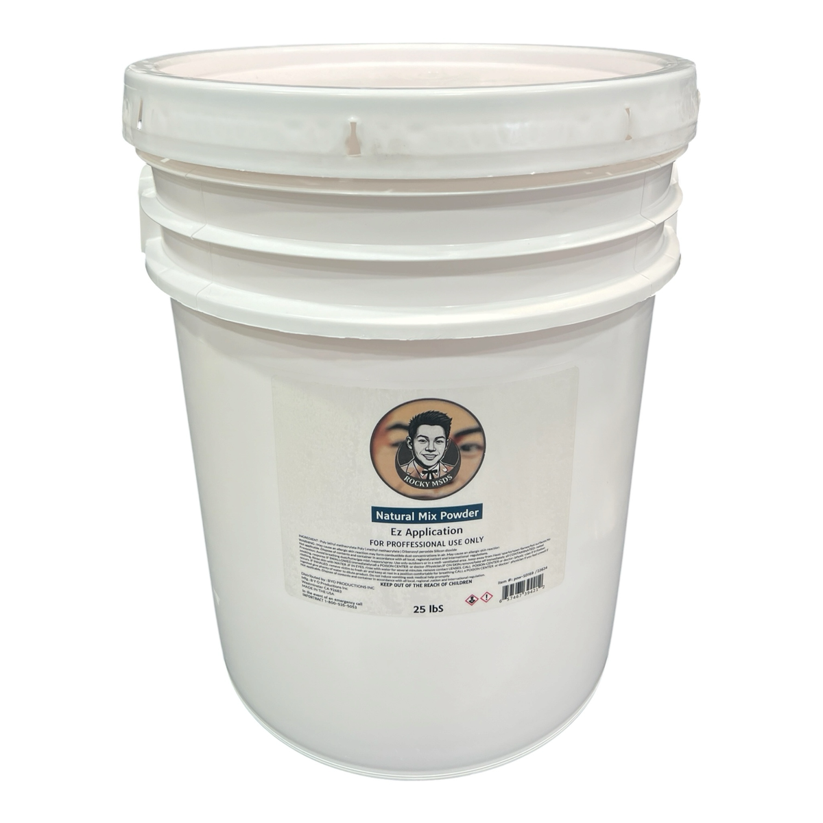 ROCKY MSDS NAIL POWDER NATURAL MIX (25LBS)