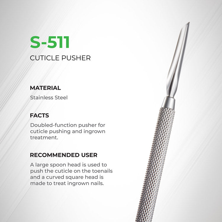 NGHIA Cuticle Pusher - S-511 (Stainless Steel)